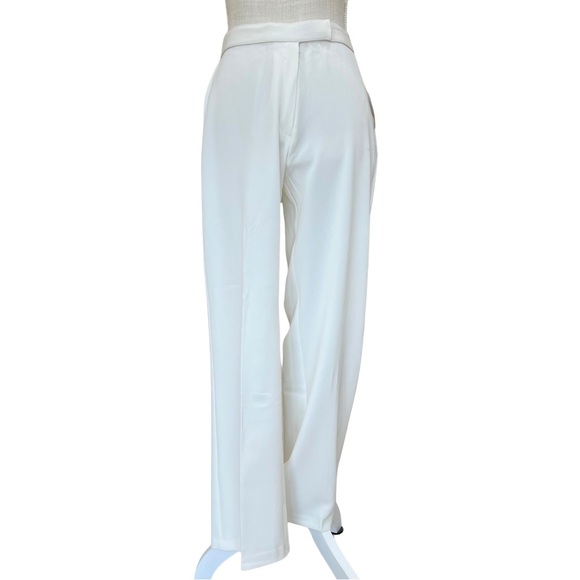 NWT Sag Harbor White Wide Leg Stretch Petite Pants - Picture 2 of 14